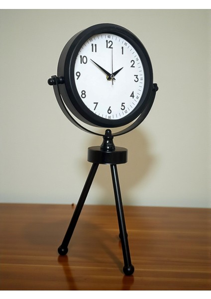 Zentime Siyah Zarif Üç Ayaklı Masa Saati modelleri