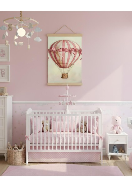Pembe Uçan Balon Soyut Kanvas Poster fiyatları