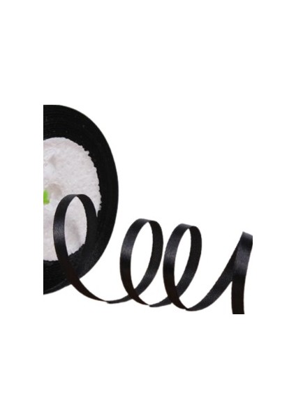 Saten Kurdele 3 Mm Siyah 10 Metre