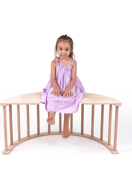 Renkli Ahşap Montessori Motor Gelişim Halkası Çok Fonksiyonlu Eğitim Oyuncağı