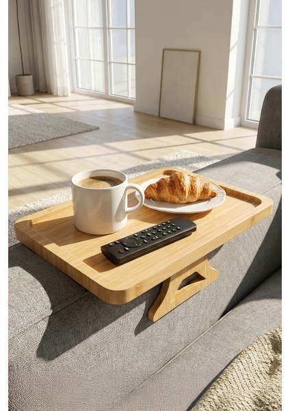 SofaServe Dikdörtgen Bambu Koltuk Tepsisi 27x20 cm fırsatları