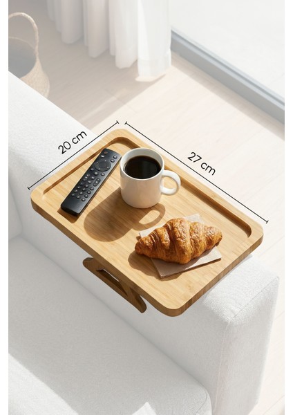 SofaServe Dikdörtgen Bambu Koltuk Tepsisi 27x20 cm indirimleri