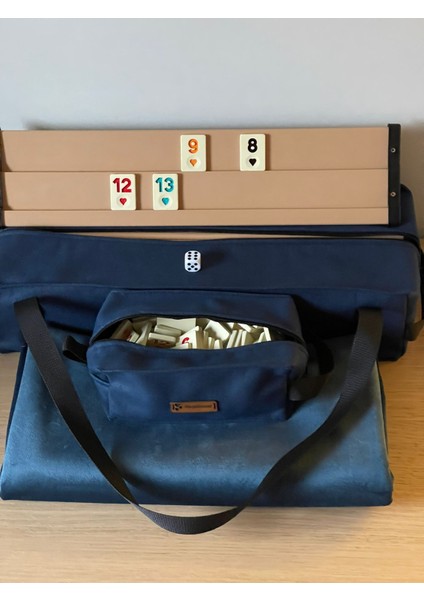 Okey Takım Çantası Koyu Lacivert, Oyun Masası Örtüsü, Plastik Okey Takımı Seti fiyatları