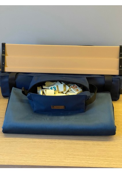 Okey Takım Çantası Koyu Lacivert, Oyun Masası Örtüsü, Plastik Okey Takımı Seti modelleri