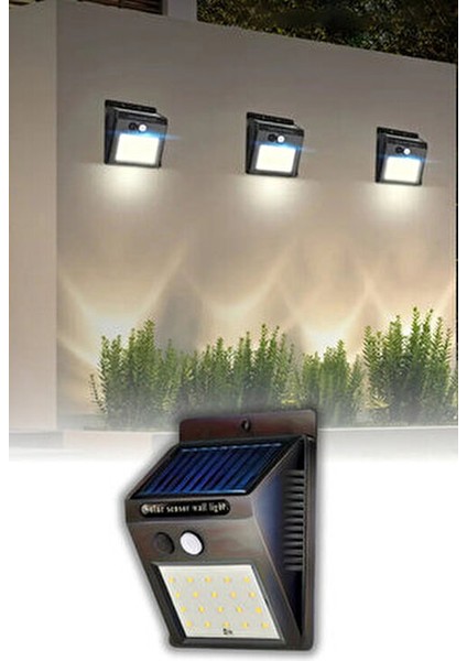 100 LED Dış Mekan Solar Aydınlatma Hareket Sensörlü Güneş Enerjili Lamba Su Geçirmez Tasarım modelleri