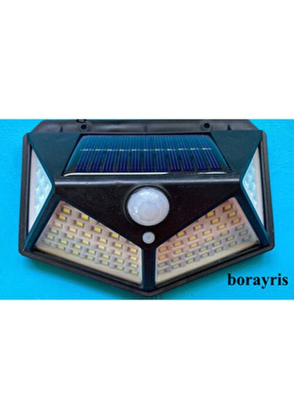 100 LED Dış Mekan Solar Aydınlatma Hareket Sensörlü Güneş Enerjili Lamba Su Geçirmez Tasarım indirimleri