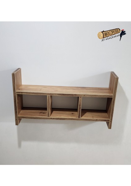 Ahşap Duvar Rafı