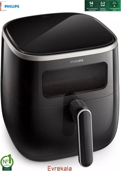 14 Fonksiyonlu Pencereli Airfry 5.6lt Akıllı Fritöz