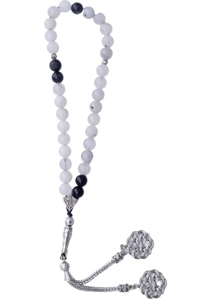 Rutilli Kuvars Doğal Taş Tesbih 33'lü