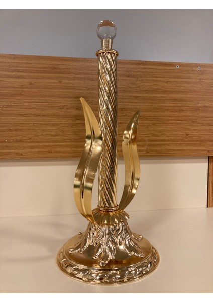 Kağıt Havluluk Mutfak Banyo Pirinç Altın Renk