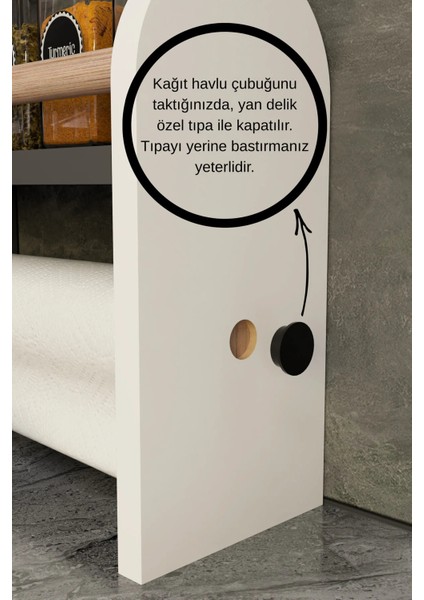 Modern Tezgah Üstü Ahşap Baharatlık Havluluk Mutfak Düzenleyici Raf indirimleri