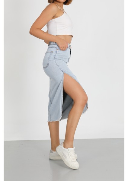 Yırtmaçlı Kot Etek fiyatları