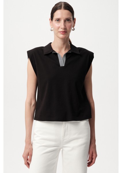Polo Yaka Kolsuz Regular Örme Tişört modelleri