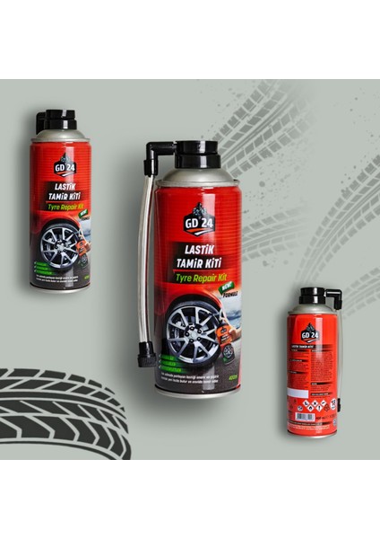 Gd 24 Lastik Tamir Kiti - Lastik Tamir Köpüğü 400 ml