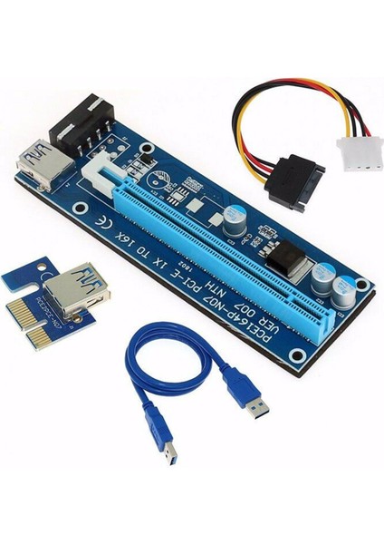 Pcı-E USB 3.0 Riser Kartı 1x To 16X Mining-Bitcoin-Crypto