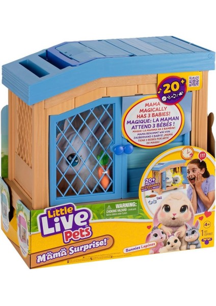 LP303000 Live Pets Anne Tavşan ve Yavruları Oyun Seti - 26593