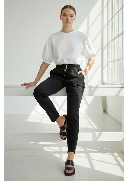 Bisiklet Yaka Düz Yarım Kollu Örme Tişört fiyatları