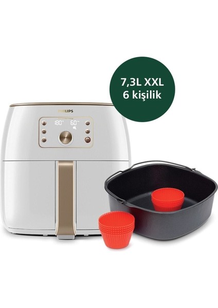 Sağlıklı ve Pratik Pişirme Airfryer Xxl Smart Sensing Star Beyaz + Aksesuar