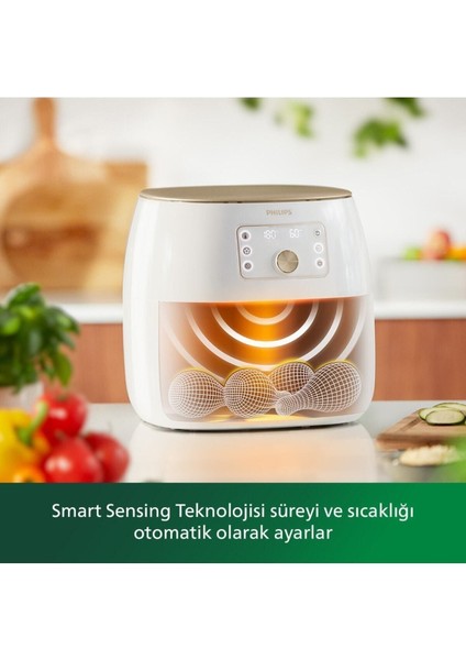 Sağlıklı ve Pratik Pişirme Airfryer Xxl Smart Sensing Star Beyaz + Aksesuar fiyatları