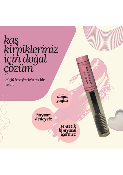 Kaş Kirpik Bakım Yağı 5ML | Doğal Içerik | Besleyici ve Güçlendirici Bakım Yağı