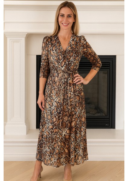 Yılan Desenli Elbise