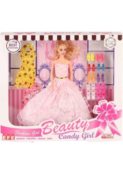 207 Ayakkabı Setli Candy Girl Bebek -Toys fiyatları