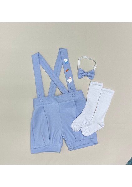 Udoras Tesktil Diş Konsept Şort Slopet Papyon Çorap