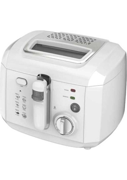 Pratik ve Şık 3,5 Lt Beyaz Fritöz, Kolay Kullanım ve Temizleme Özellikleri