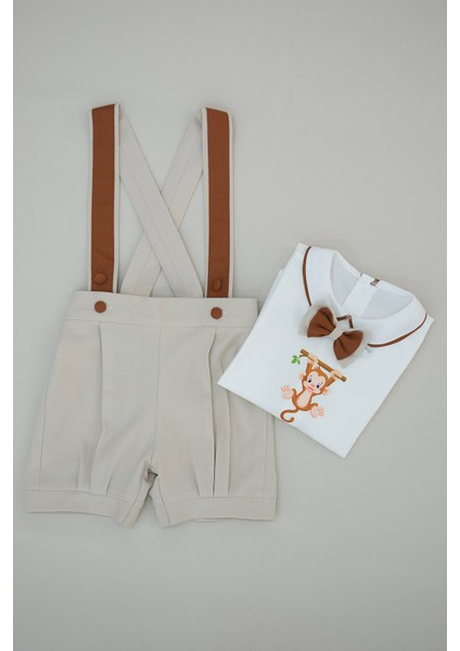 Udoras Tesktil Kakuli Baskılı Şort Salopet Takım fiyatları