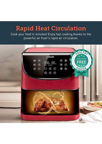 Yağsız Sıcak Hava Fritözü 5.5l, Çok Programlı Sağlıklı Pişirme fiyatları