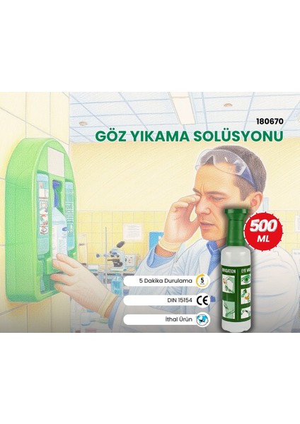 Göz Duşu ve Yıkama Solüsyonu 500 ml fiyatları