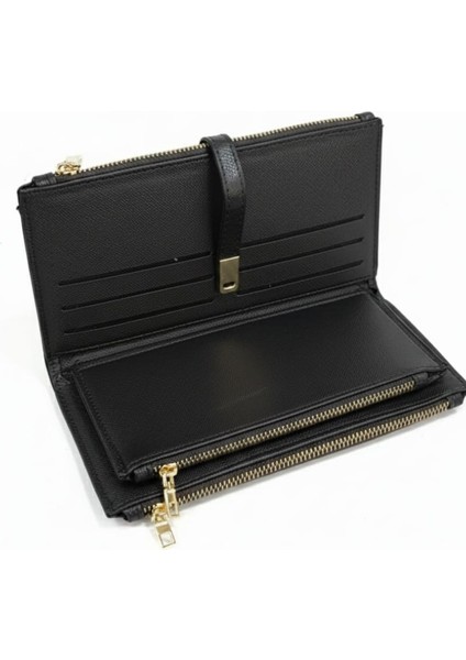 Kadın Tokalı Para ve Kart Bölmeli Şık El Cüzdanı modelleri