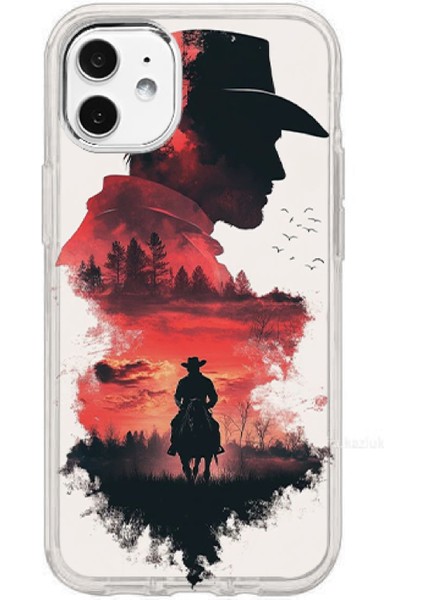 IPHONE 11 Özel Red Dead Redemption Tasarımlı Lüks Silikon Kılıf