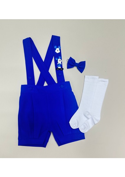 Udoras Tesktil Mickey Mouse Konsept Şort Salopet Papyon Çorap