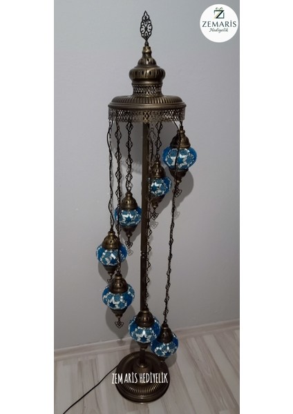 El Yapımı Otantik Mozaik Lambader 5'li modelleri