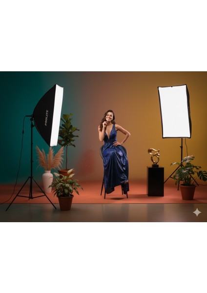 Soft Box Işık 2 Li Set Fotoğraf Video Ürün Çekimi
