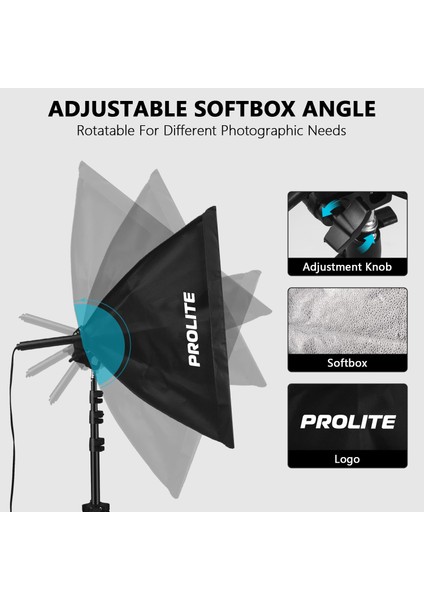 Soft Box Işık 2 Li Set Fotoğraf Video Ürün Çekimi