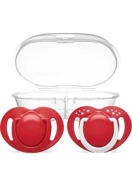 Ortodontik Damaklı Emzik, Yılbaşı Özel Koleksiyonu, 0+ Ay, Saklama Kutulu, Ikili Set fiyatları