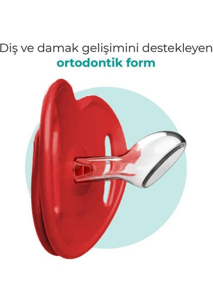 Ortodontik Damaklı Emzik, Yılbaşı Özel Koleksiyonu, 0+ Ay, Saklama Kutulu, Ikili Set fırsatları