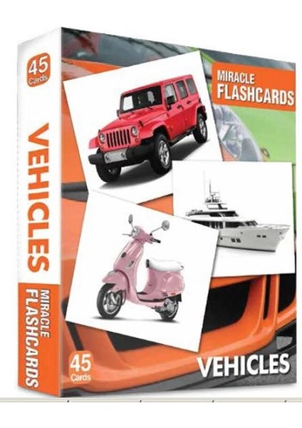 Vehicles Miracle Flashcards (45 Cards)