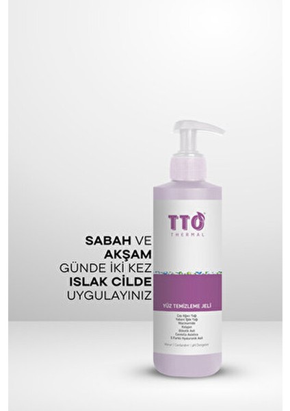 Yüz Temizleme Jeli 200 ml 2 Adet Çay Ağacı Yağı İçeren Yağlı Ciltler İçin Nemlendirici