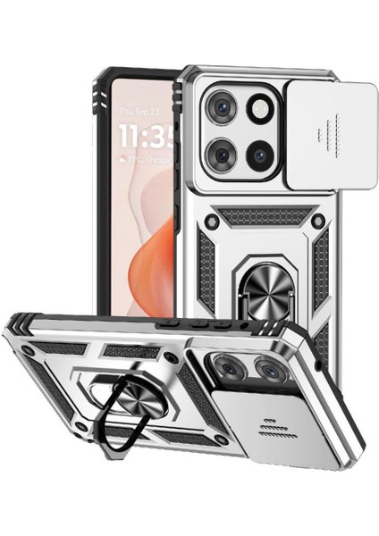 Motorola Moto G Stylus 2025 Için Kılıf Standı Araba Mıknatıs Manyetik Halka Hodler (Yurt Dışından)