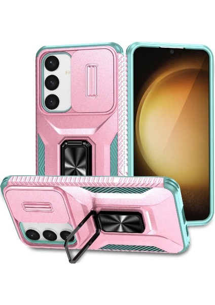 Samsung Galaxy S25 5g Lens Koruma Darbeye Dayanıklı Araba Mıknatıs Halkası Için Kılıf (Yurt Dışından)