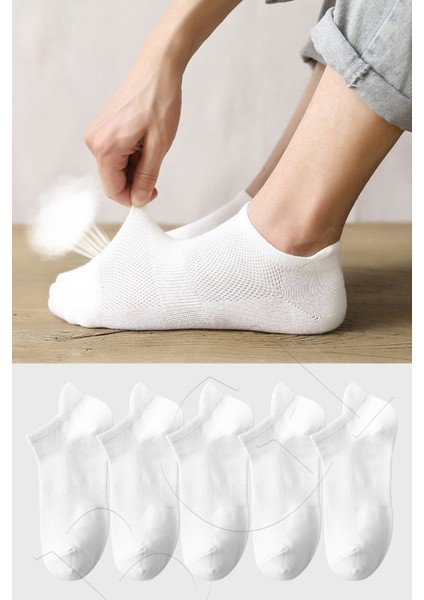 Unisex Spor Patik Renkli 5'li