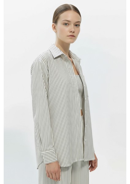 Çizgili Cepli Uzun Kol Regular Gömlek fiyatları