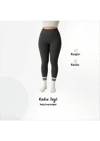 Ezowear Kadın Esnek Içlik Tayt