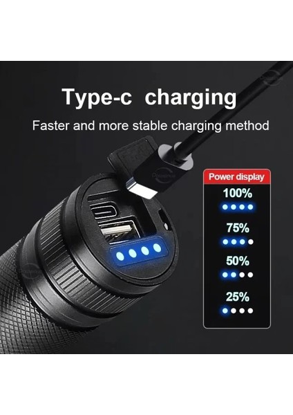 Taktik LED El Feneri 2000M, Güçlü Uzun Menzilli LED El Feneri XA-B702 (5422) fırsatları