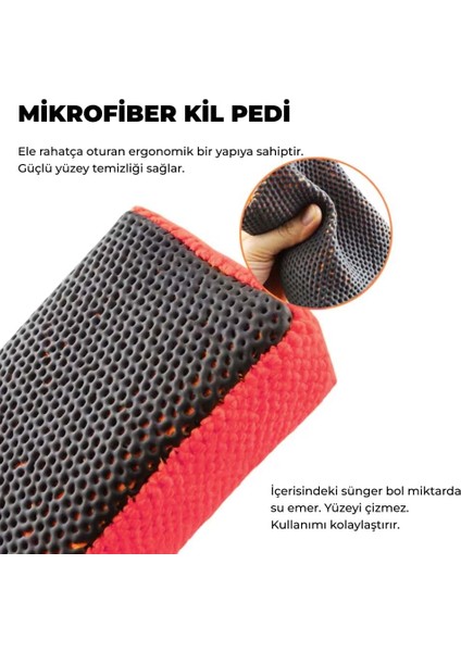 Yüzey Temizleyici Mikrofiber Süngerli El Kil Pedi 12X9 cm fiyatları