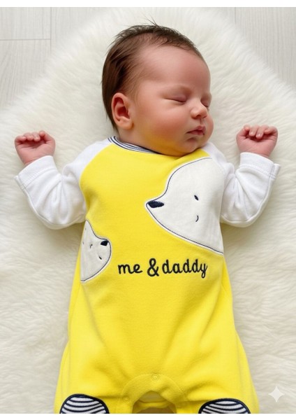 Kadife Me & Daddy Patikli Bebek Tulum fiyatları