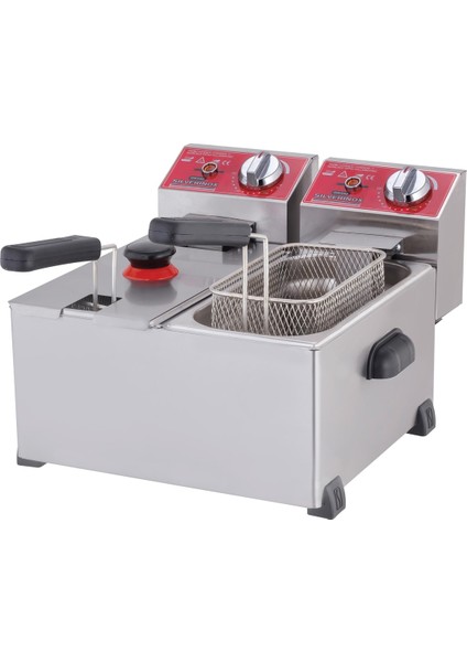 Paslanmaz Çelik Fritöz Işıkgaz Silverinox 3.3 Lt - Güçlü ve Şık Tasarım